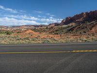 Asphalt Road Along Highway 12 in Utah