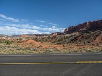 Asphalt Road Along Highway 12 in Utah