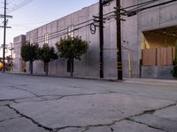Asphalt Road in Urban Los Angeles