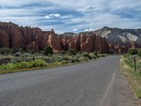 Asphalt Road in Kodachrome Basin State Park