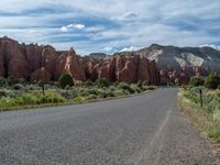 Asphalt Road in Kodachrome Basin State Park