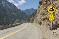 Asphalt Road Landscape in Canada