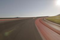 Asphalt Road Landscape at Dawn