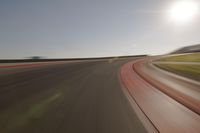 Asphalt Road Landscape at Dawn