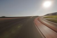 Asphalt Road Landscape at Dawn