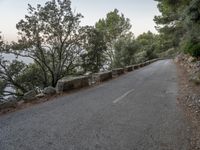 Asphalt Road Landscape Mallorca Spain 003