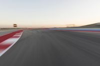 Asphalt Road: Serene Morning Landscape at Dawn