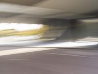 Asphalt Road Landscape with Motion Blur