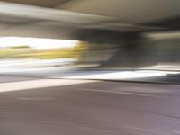 Asphalt Road Landscape with Motion Blur