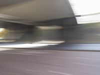 Asphalt Road Landscape with Motion Blur