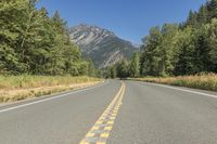 Asphalt Road in Lillooet, British Columbia