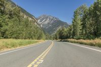 Asphalt Road in Lillooet, British Columbia