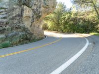 Asphalt Road in Low Mountains: A Rural Landscape