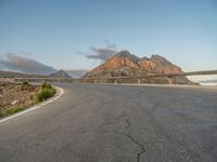 Asphalt Road in Majorca at Dawn, Spain