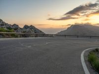 Asphalt Road in Majorca, Spain: Curving Views