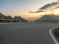 Asphalt Road in Majorca, Spain: Curving Views