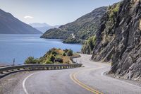 Asphalt Road in Mountain Highlands with Scenic View 001