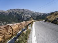 Asphalt Road Through Mountain Landscape in Mallorca