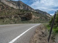 Asphalt Road in Mountain Landscape, Utah