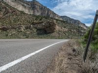 Asphalt Road in Mountain Landscape, Utah