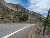 Asphalt Road in Mountain Landscape, Utah