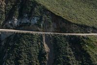 Asphalt Road through Mountain Pass: Aerial View