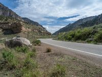 Asphalt Road in the Mountains of Utah, USA