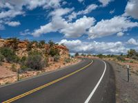 Asphalt Road in USA: Scenic Nature Views