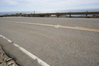 Asphalt Road with Ocean Views and Sandy Beaches