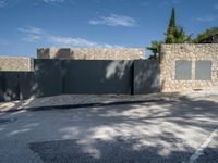 Asphalt Road in a Residential Area in Spain