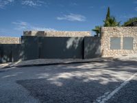 Asphalt Road in a Residential Area in Spain