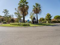 Asphalt Road and Roundabout in Europe