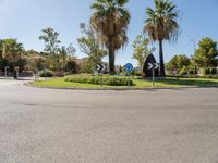 Asphalt Road and Roundabout in Europe