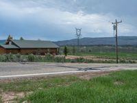 Asphalt Road in a Rural Landscape in Utah