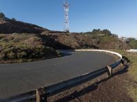 Asphalt Road in San Francisco: Under a Clear Sky