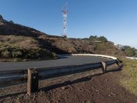 Asphalt Road in San Francisco: Under a Clear Sky