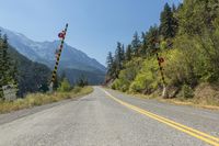 Scenic View of Asphalt Road in British Columbia 001