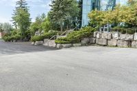 Asphalt Road in a Suburban Neighborhood