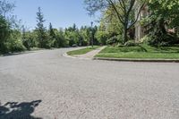 Asphalt Road in Suburban Toronto