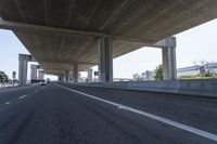 Underpass on a Grey Day: Asphalt Road