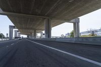 Underpass on a Grey Day: Asphalt Road