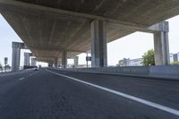 Underpass on a Grey Day: Asphalt Road