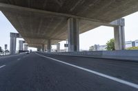 Underpass on a Grey Day: Asphalt Road