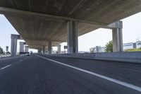 Underpass on a Grey Day: Asphalt Road