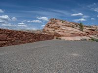 Asphalt Road in the USA: Clear Sky and Stunning Nature