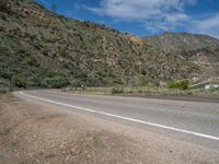 Asphalt Road in Utah's Mountainous Landscape