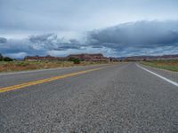 Asphalt Road in Utah's Canyon Landscape