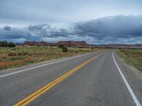 Asphalt Road in Utah's Canyon Landscape