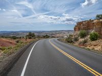 Asphalt Road in Utah: Clear Skies Ahead