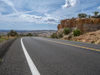 Asphalt Road in Utah: Clear Skies Ahead